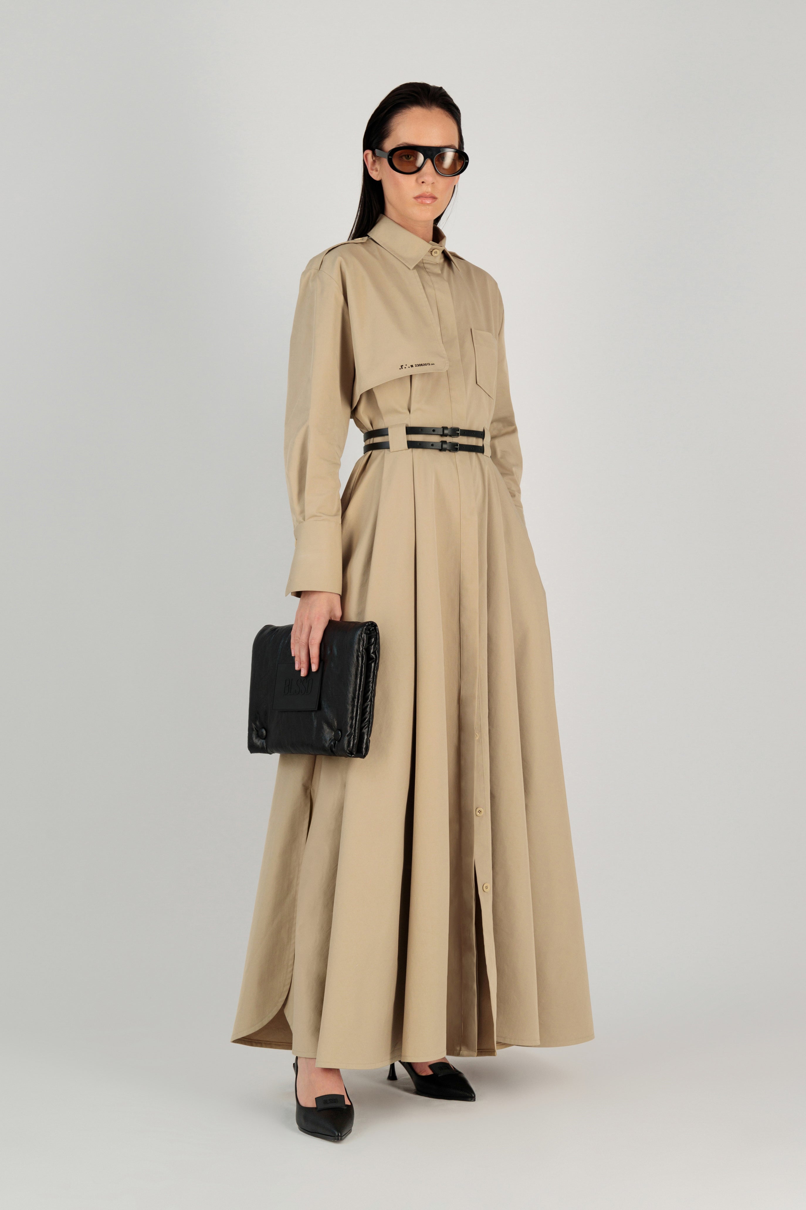 TRENCH MAXI DRESS
