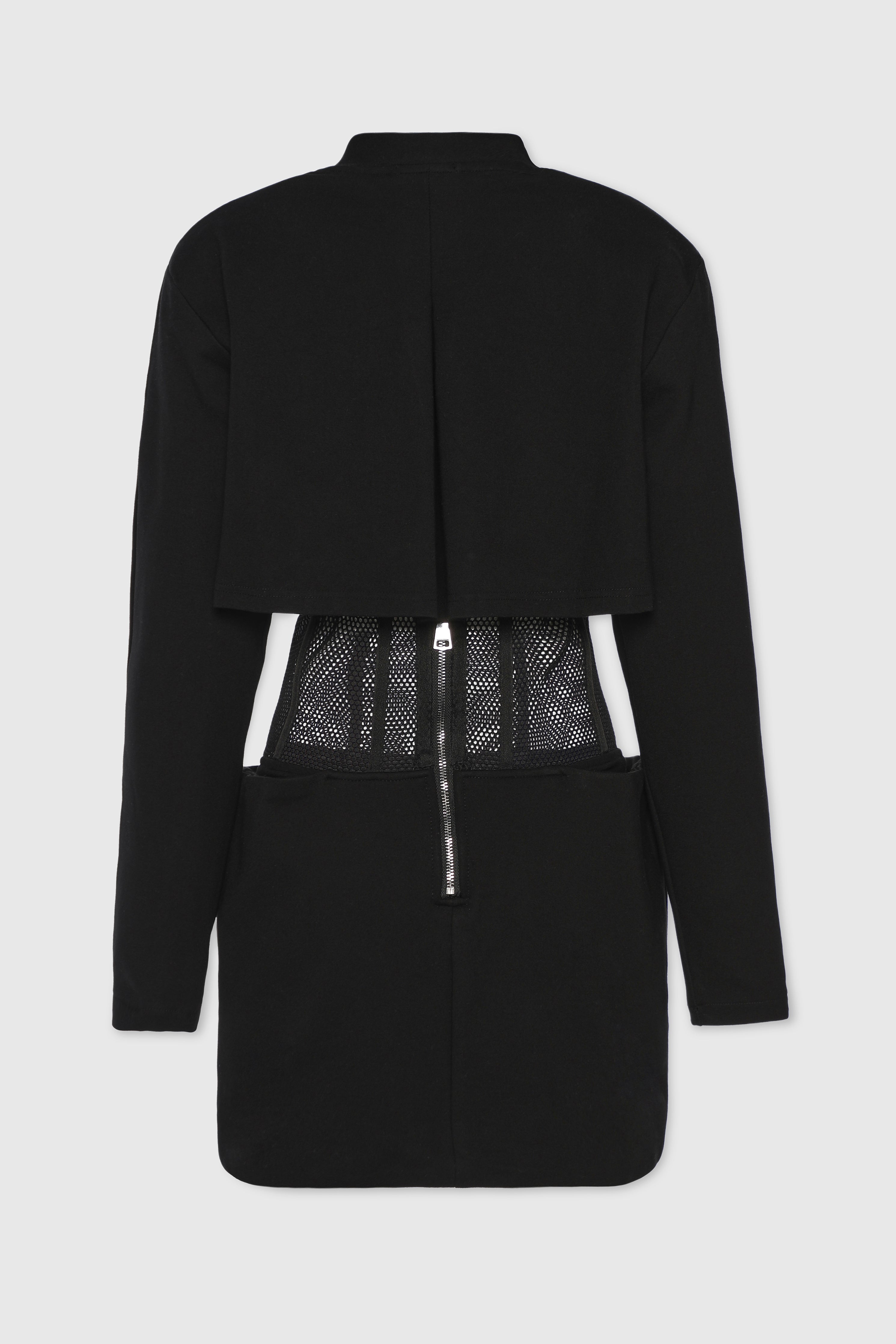 MESH CORSET MINI DRESS