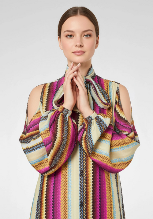 MISSONI Women Allover Print Cover Up Maxi Dress, Multicolor